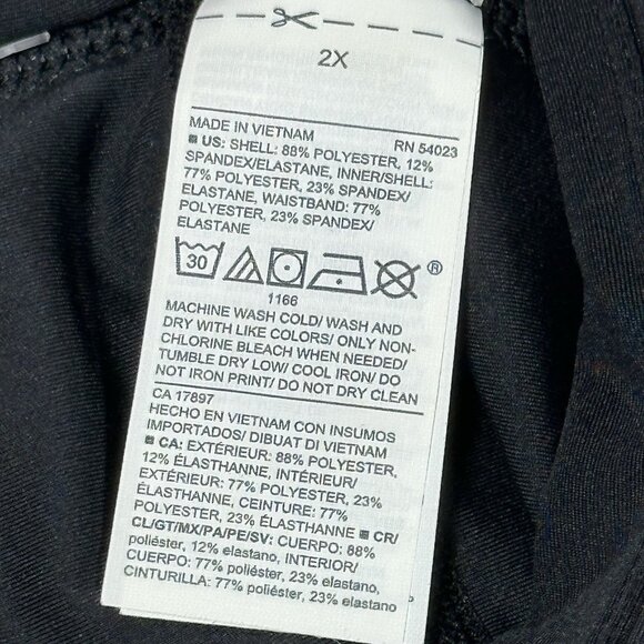 Old Navy Activewear Skort Womens 2XL Black Stretchtech Dry Quick Zip Pockets - Picture 14 of 14